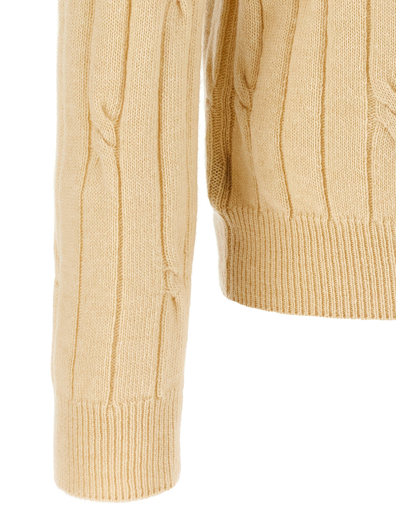ZANONE Beige Virgin Wool Polo Shirt