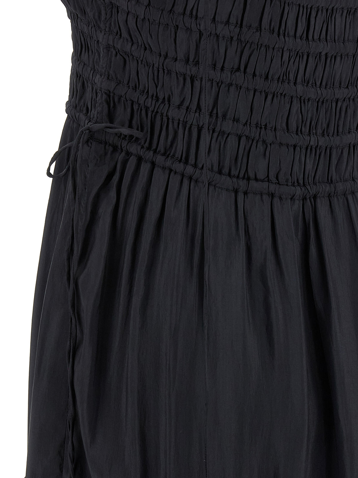 Robe longue Ganni grise en viscose