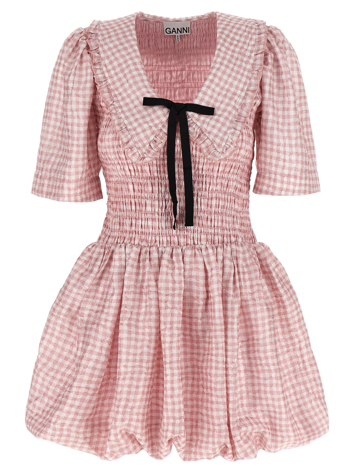 Robe courte en polyester multicolore Ganni