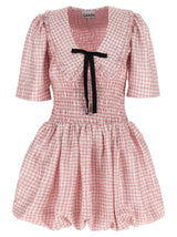 Robe courte en polyester multicolore Ganni