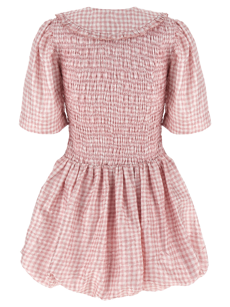 Robe courte en polyester multicolore Ganni