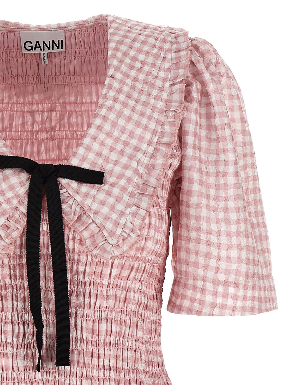 Robe courte en polyester multicolore Ganni