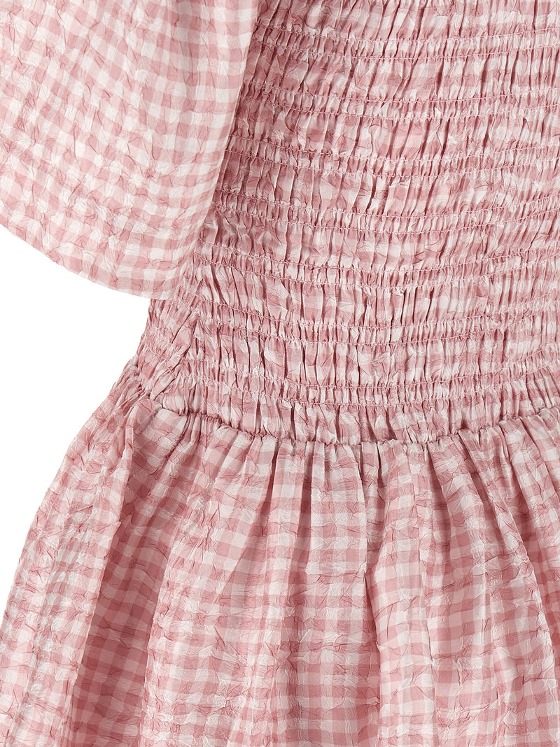 Robe courte en polyester multicolore Ganni