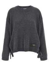 Ganni Gray Wool Cardigan