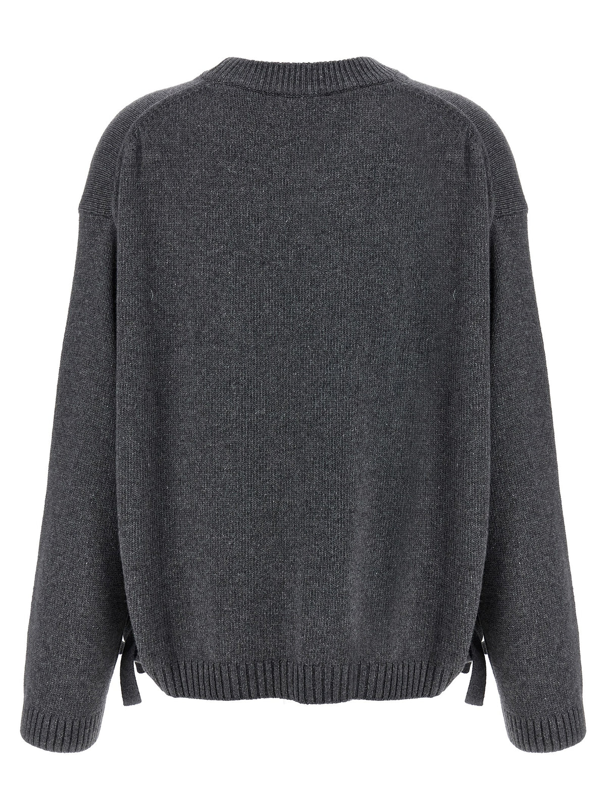 Ganni Gray Wool Cardigan