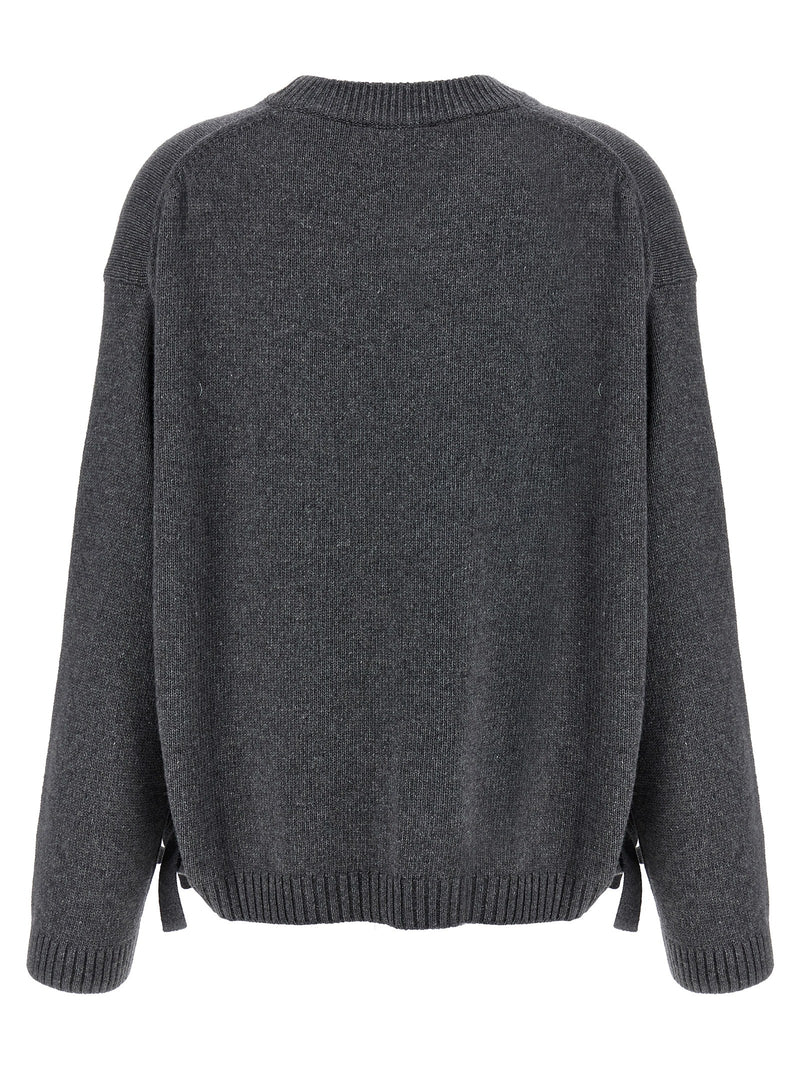 Ganni Gray Wool Cardigan