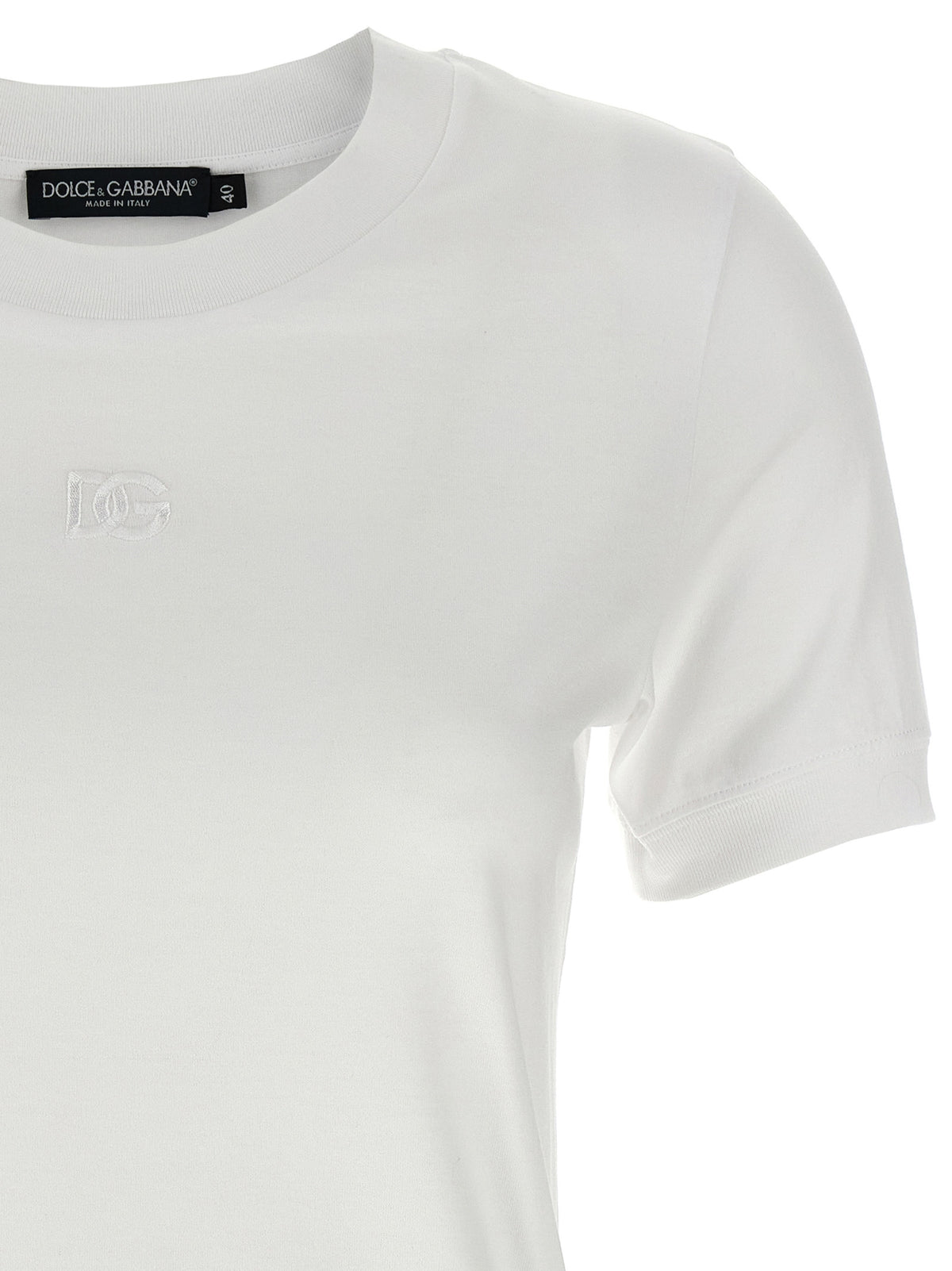 T-shirt en coton blanc Dolce &amp; Gabbana