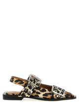 Ganni Multicolor Polyester Ballet Flats - Elegant & Eco-Friendly