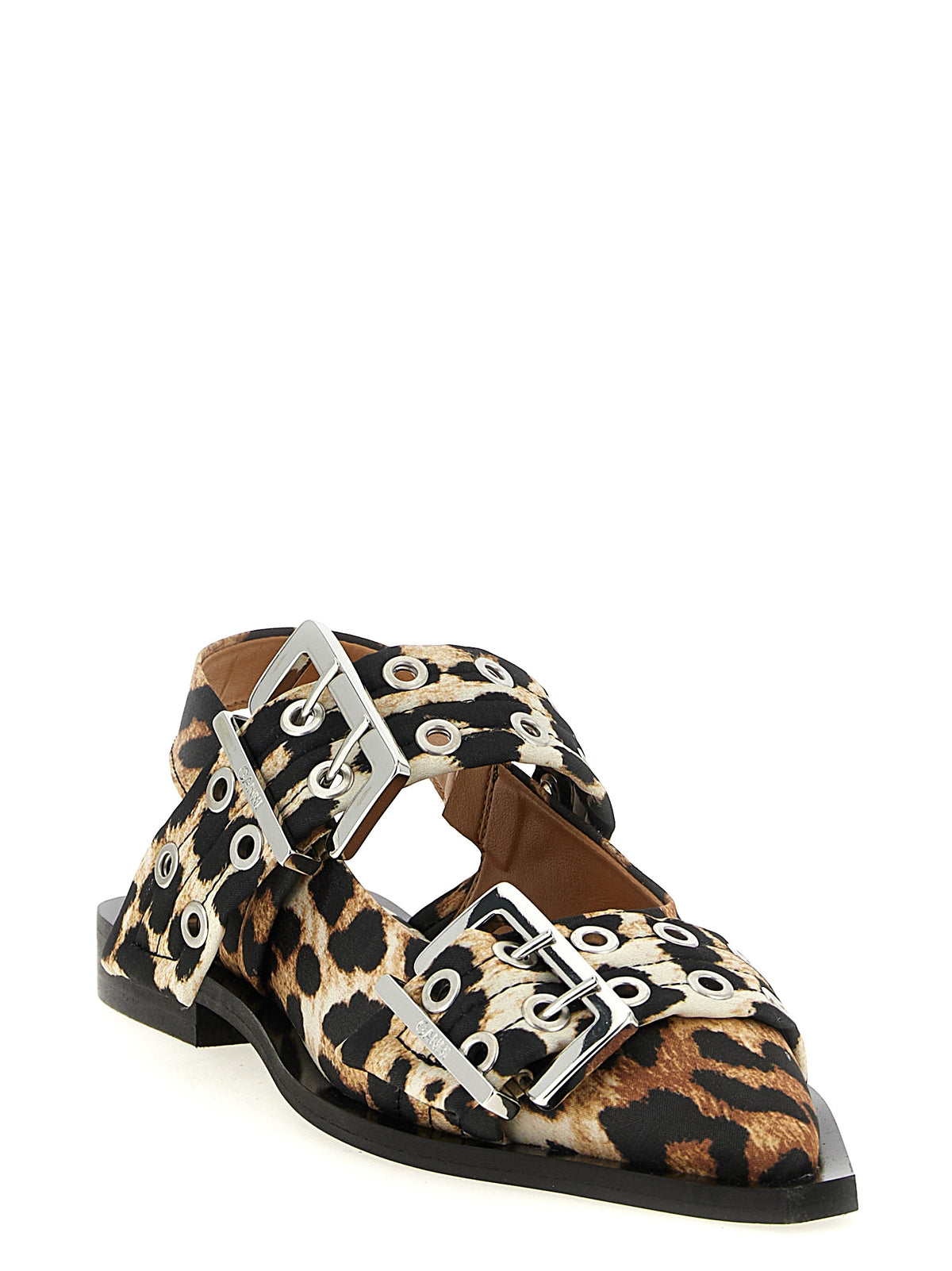 Ganni Multicolor Polyester Ballet Flats - Elegant & Eco-Friendly