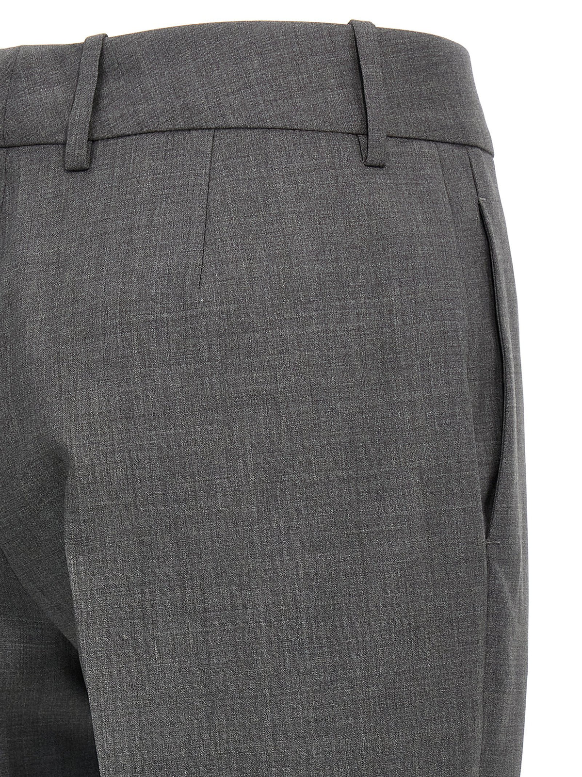 Ermanno Scervino Gray Virgin Wool Dress Pants