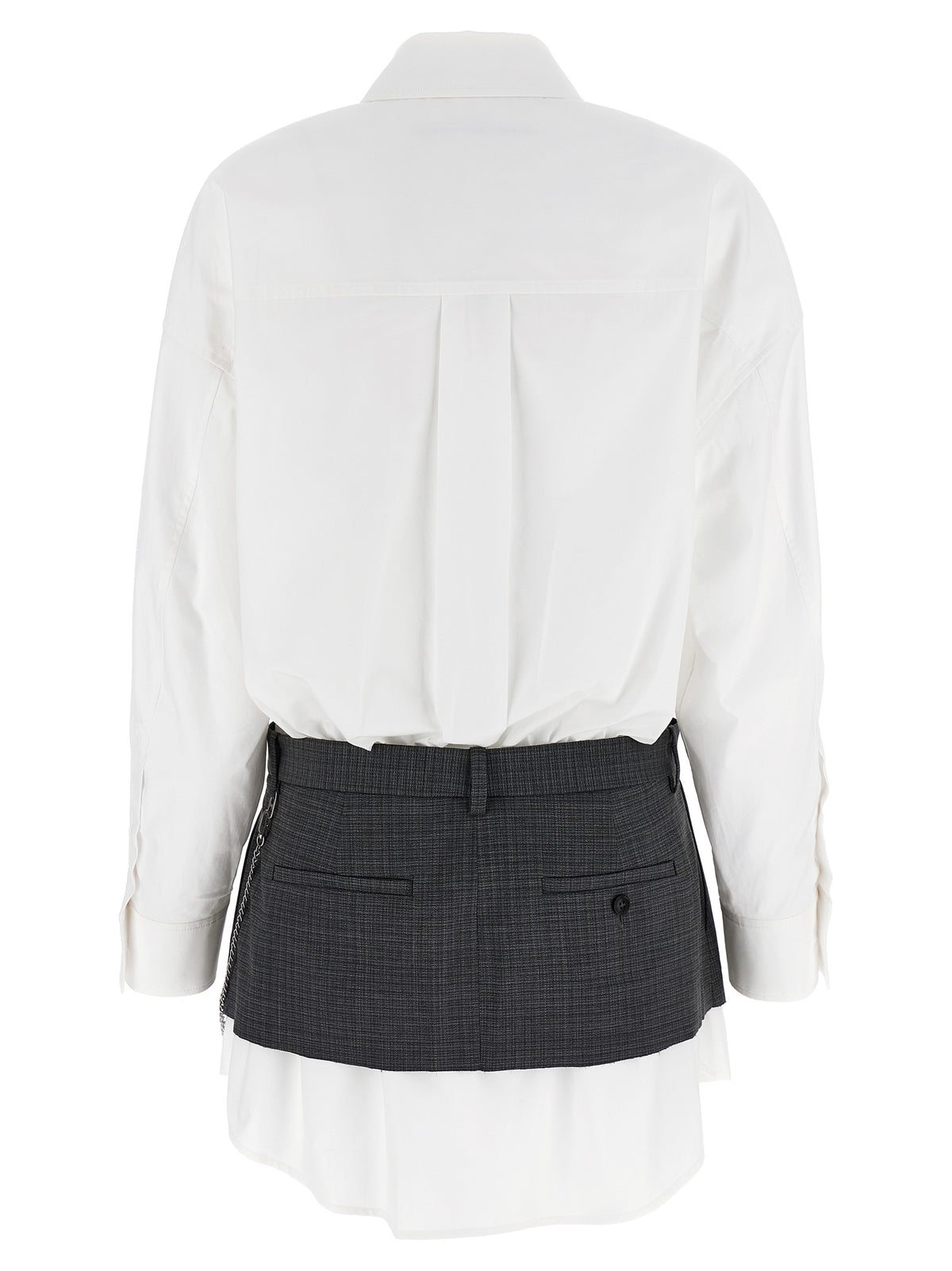 Robe courte en coton multicolore Alexander Wang