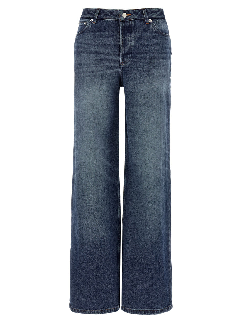 A.P.C. Elisabeth Blue Cotton Denim Jeans for Women