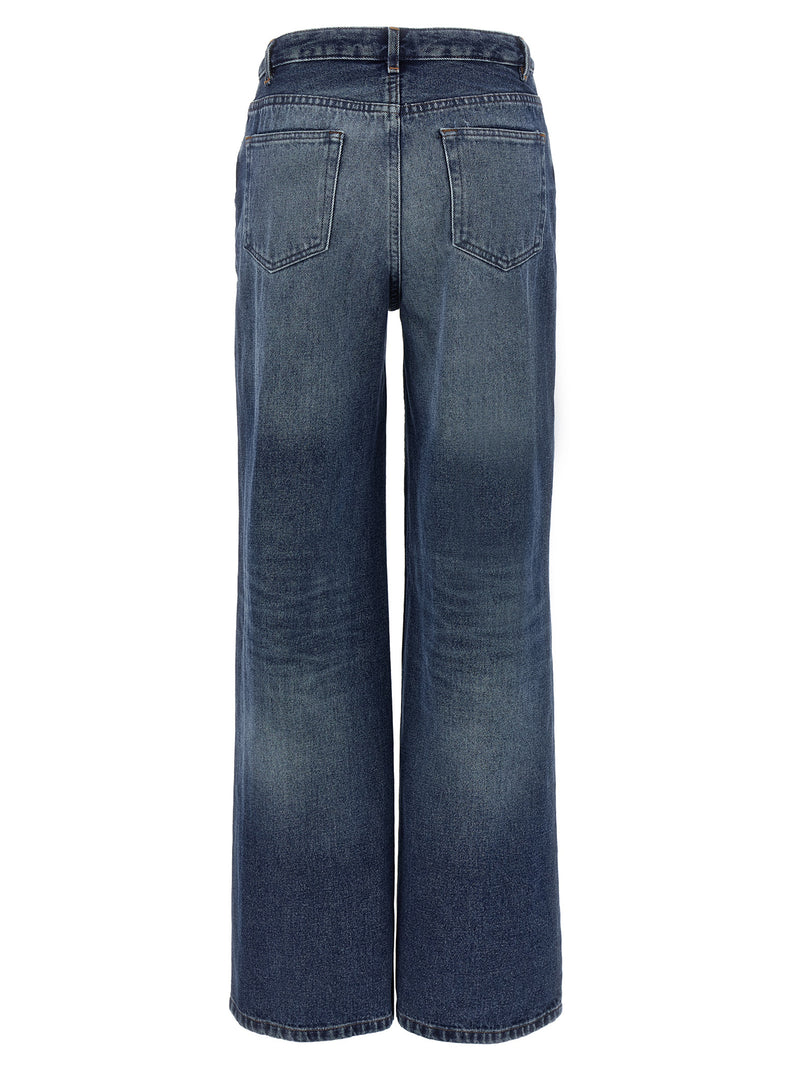 A.P.C. Elisabeth Blue Cotton Denim Jeans for Women