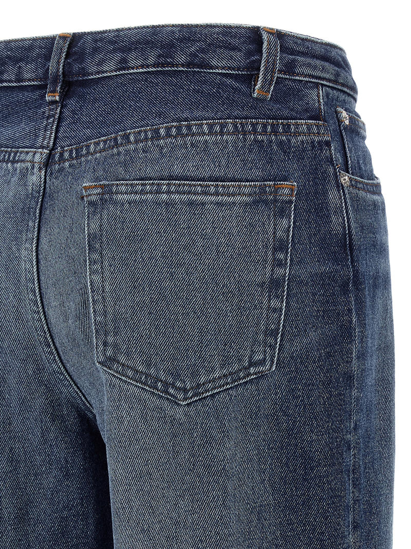 A.P.C. Elisabeth Blue Cotton Denim Jeans for Women