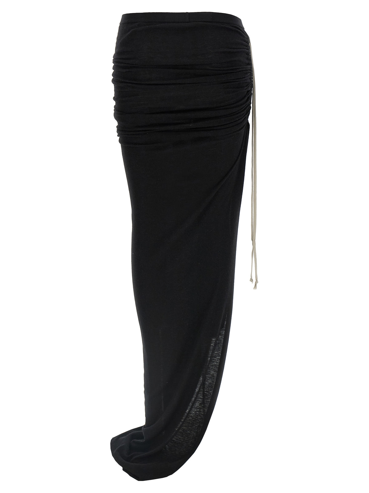 Mini-jupe en laine noire Rick Owens