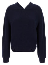 Victoria Beckham Blue Wool Cardigan