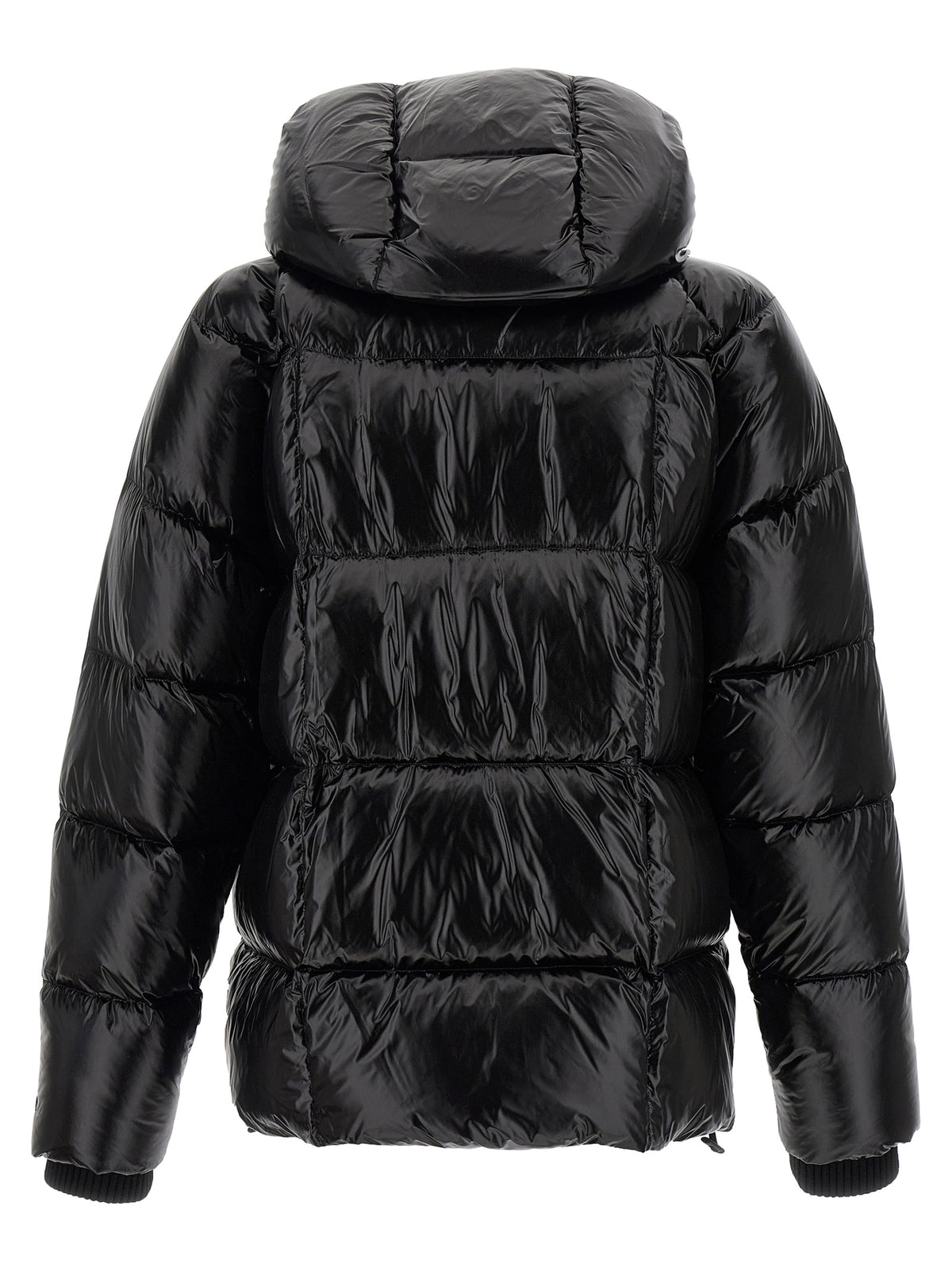 Dsquared² Black Polyamide Full-Length Jacket