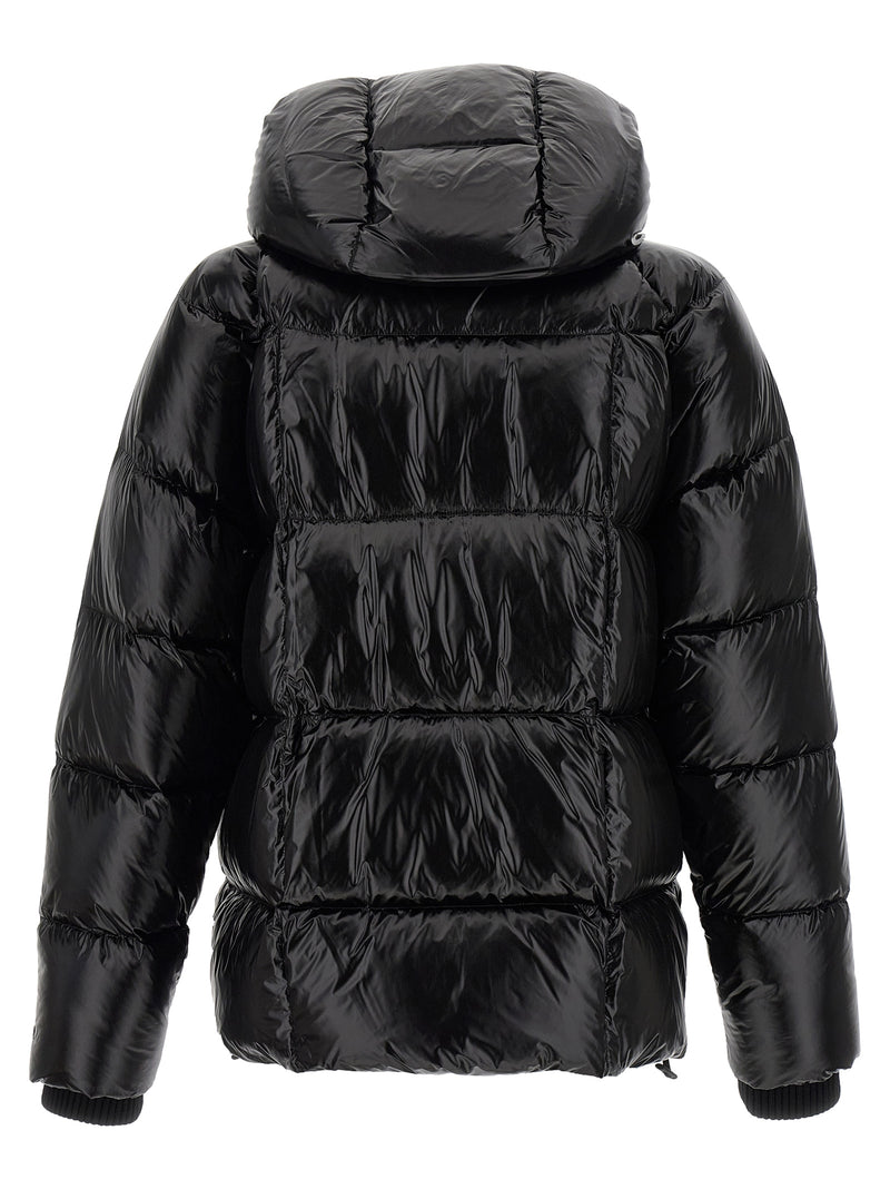 Dsquared² Black Polyamide Full-Length Jacket for Men