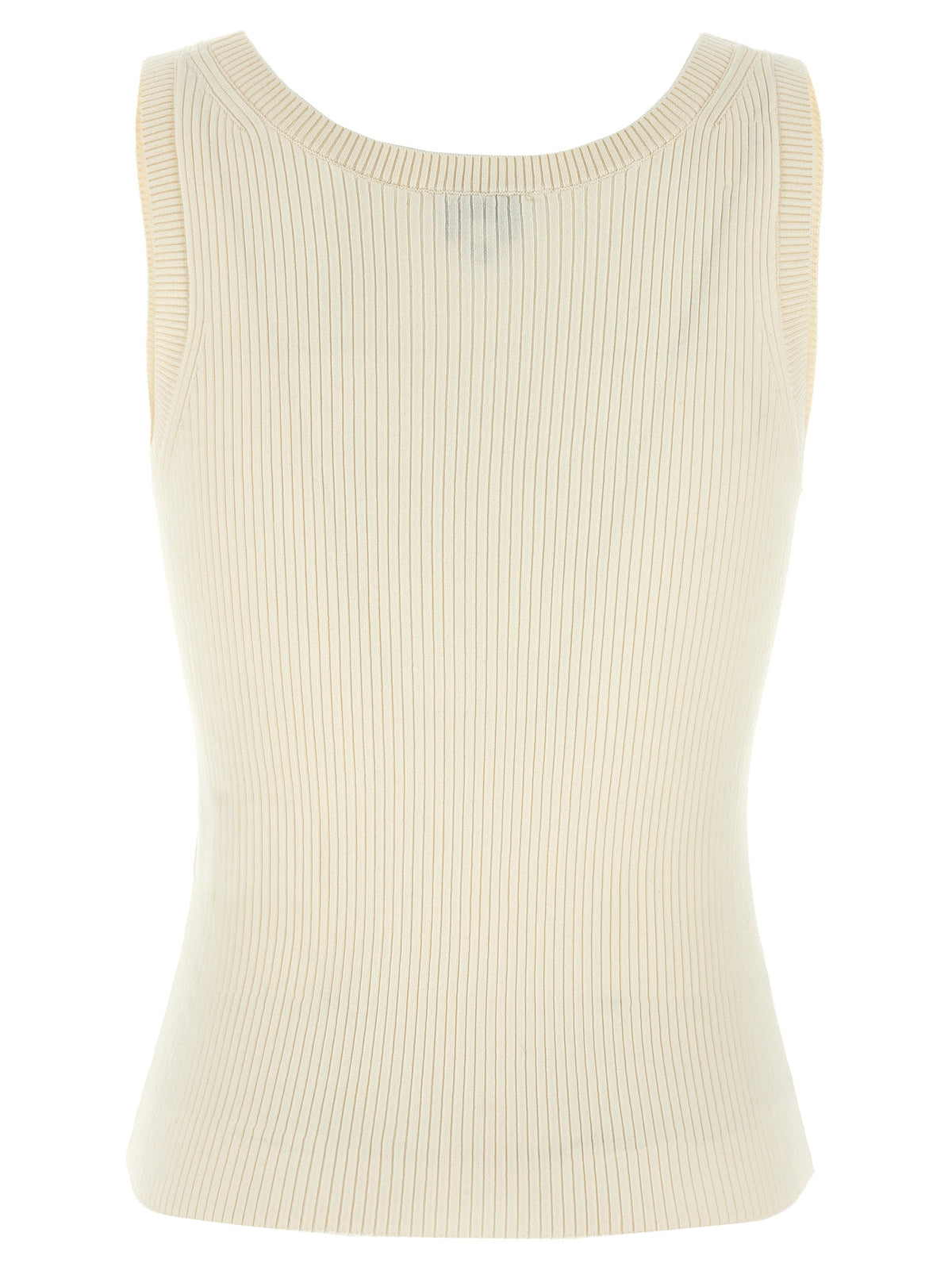 T-Shirt Kenzo Sans Manches en Viscose Blanche