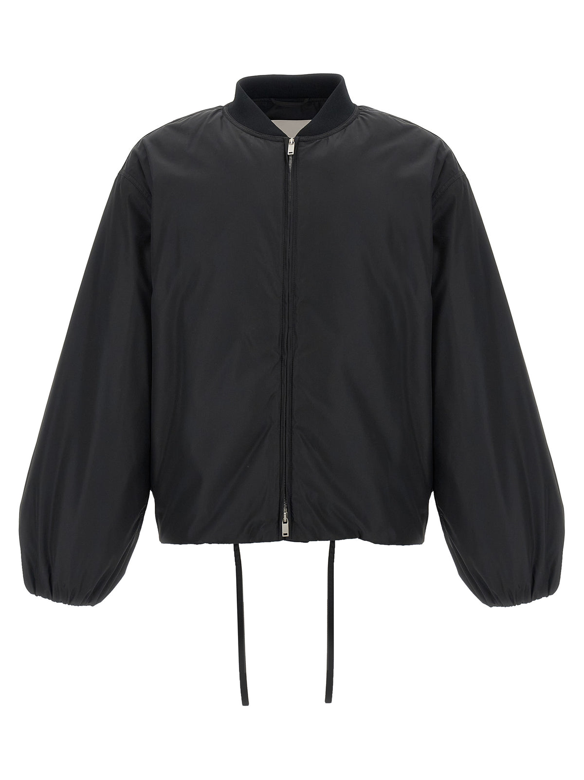 Jil Sander Black Polyester Bomber