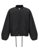 Jil Sander Black Polyester Bomber