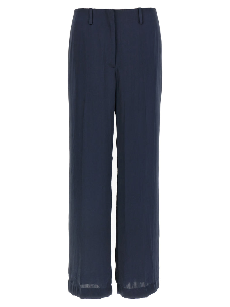 Theory Blue Polyester Casual Pants
