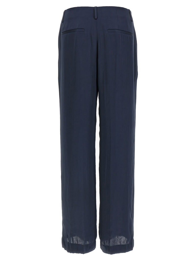 Theory Blue Polyester Casual Pants