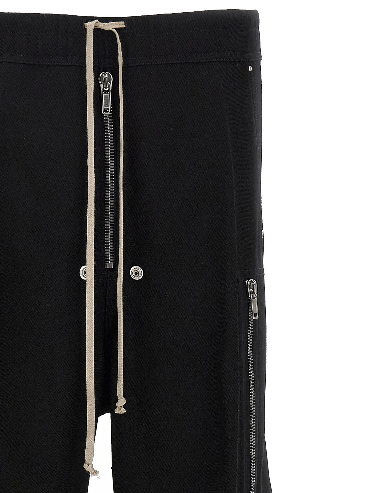 Rick Owens Black Wool Cargo Pants