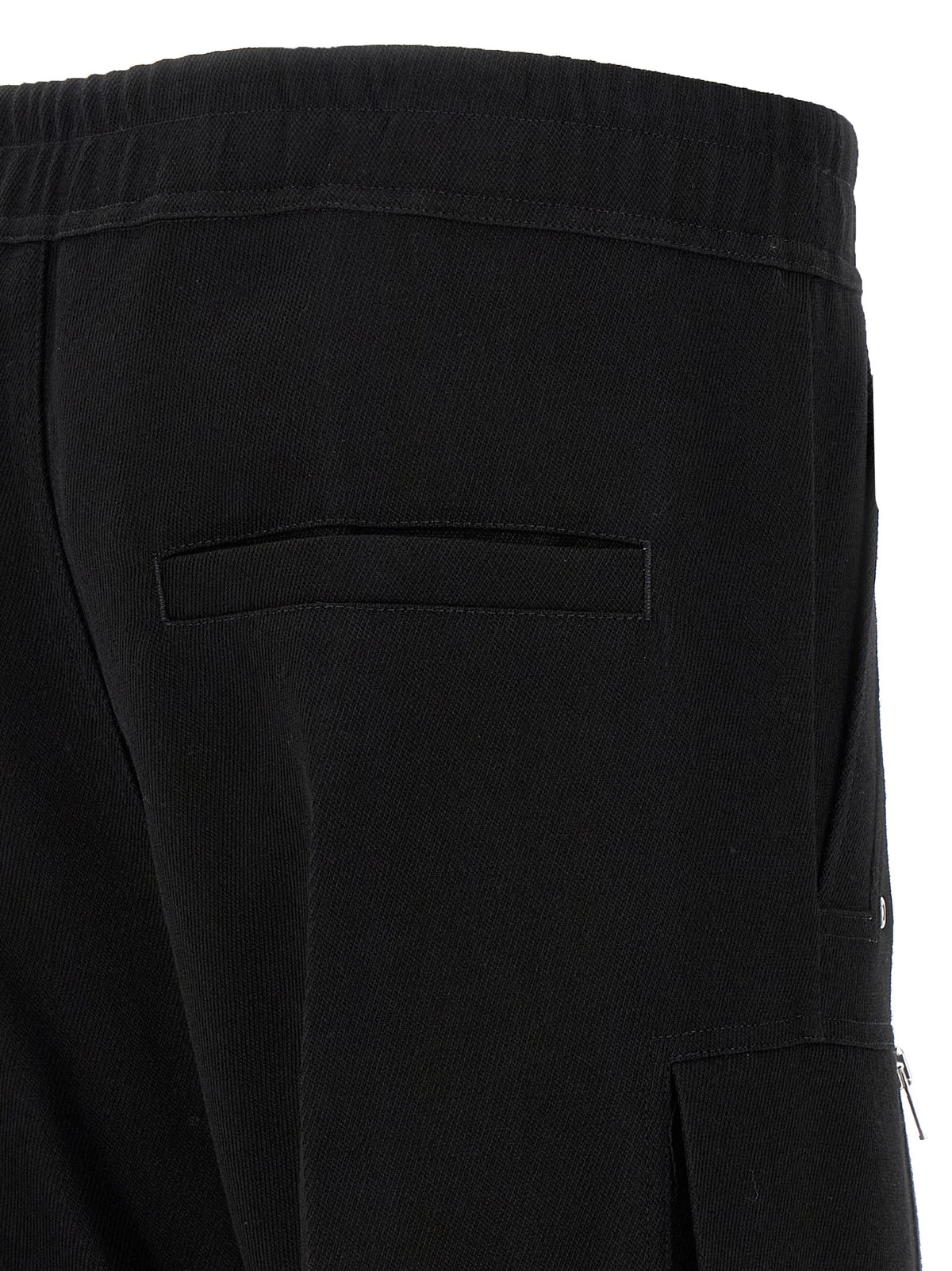 Rick Owens Black Wool Cargo Pants