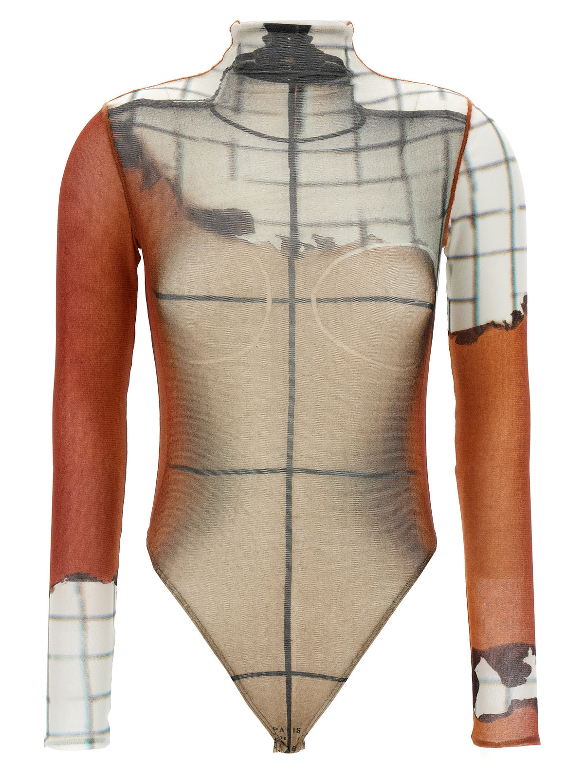 Body en polyamide multicolore Jean Paul Gaultier