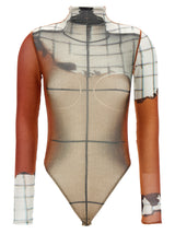 Body en polyamide multicolore Jean Paul Gaultier