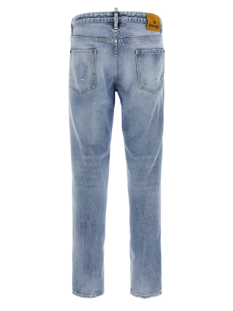 Dsquared² Blue Cotton Skinny Jeans for Men