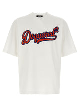 T-shirt en coton blanc Dsquared²
