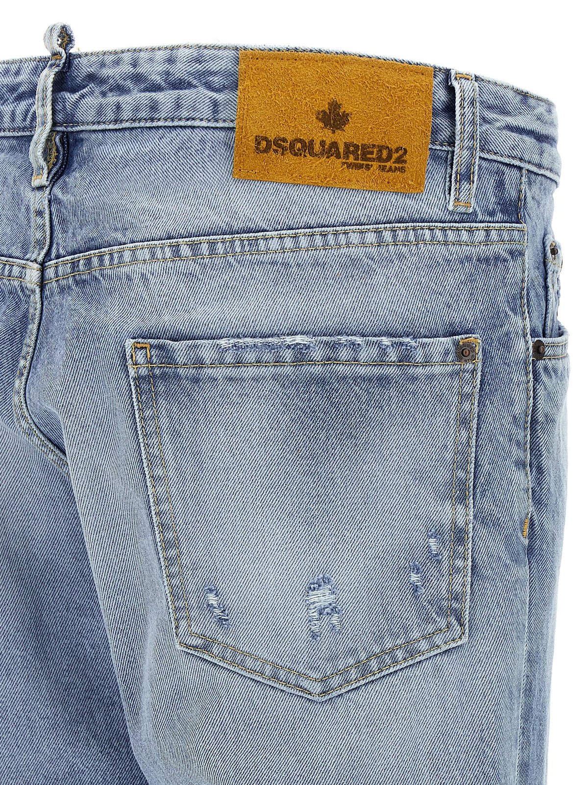 Dsquared² Blue Cotton Skinny Jeans