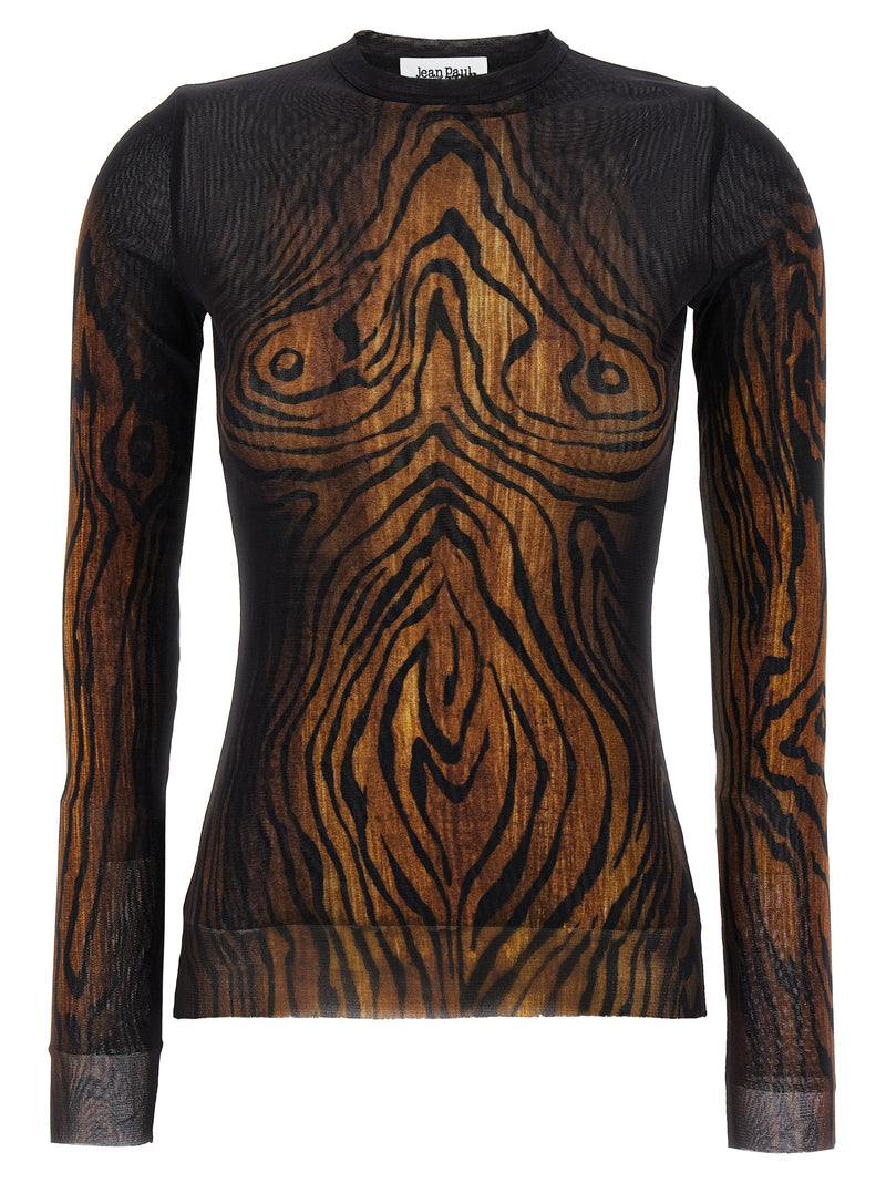Chemise à motifs Jean Paul Gaultier multicolore en polyamide