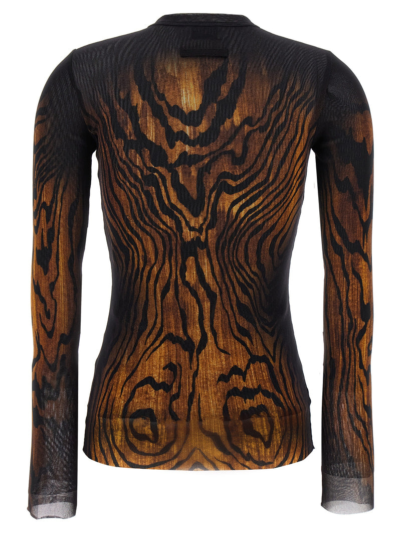 Chemise à motifs Jean Paul Gaultier multicolore en polyamide