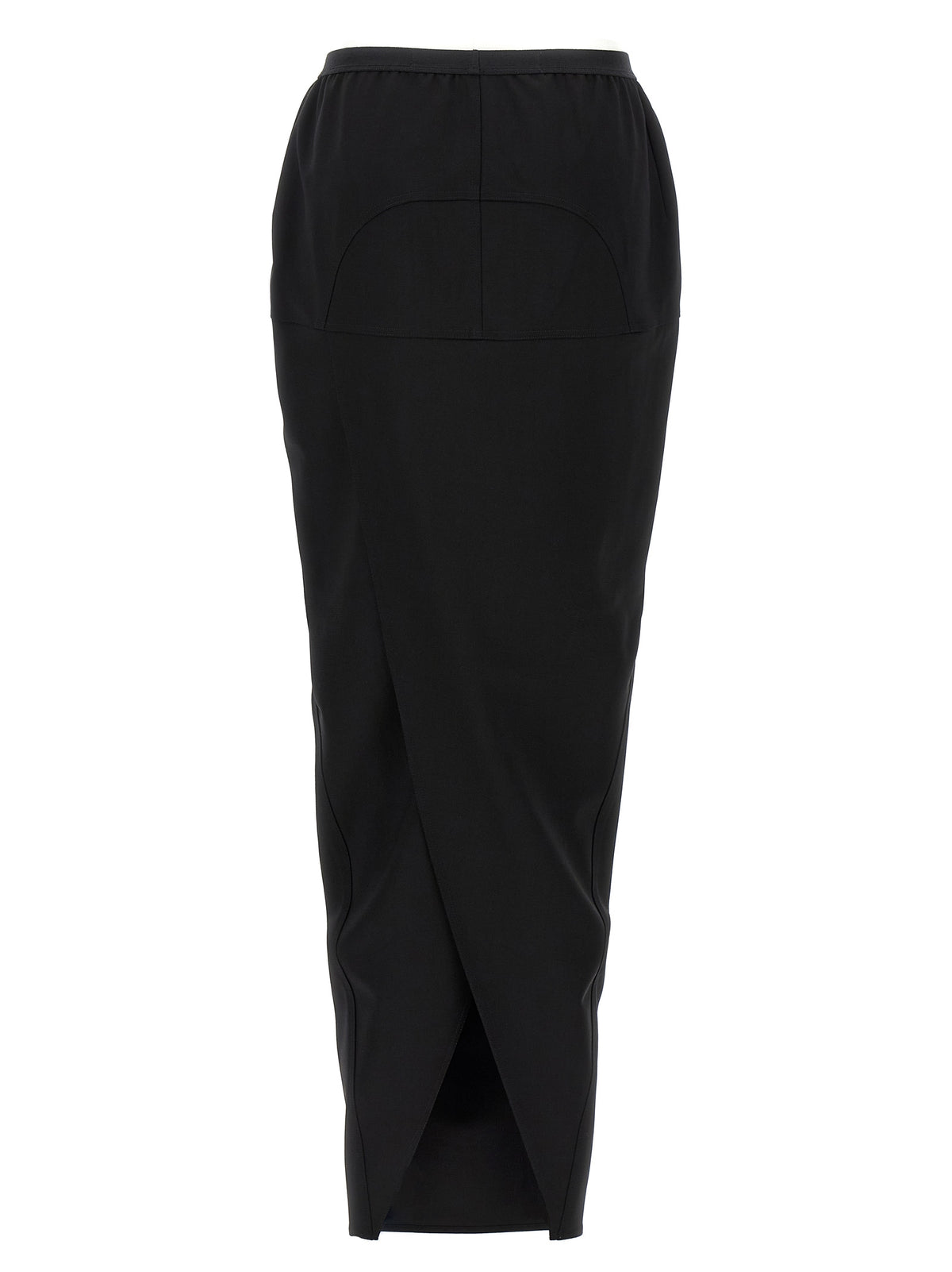 Mini-jupe en laine noire Rick Owens