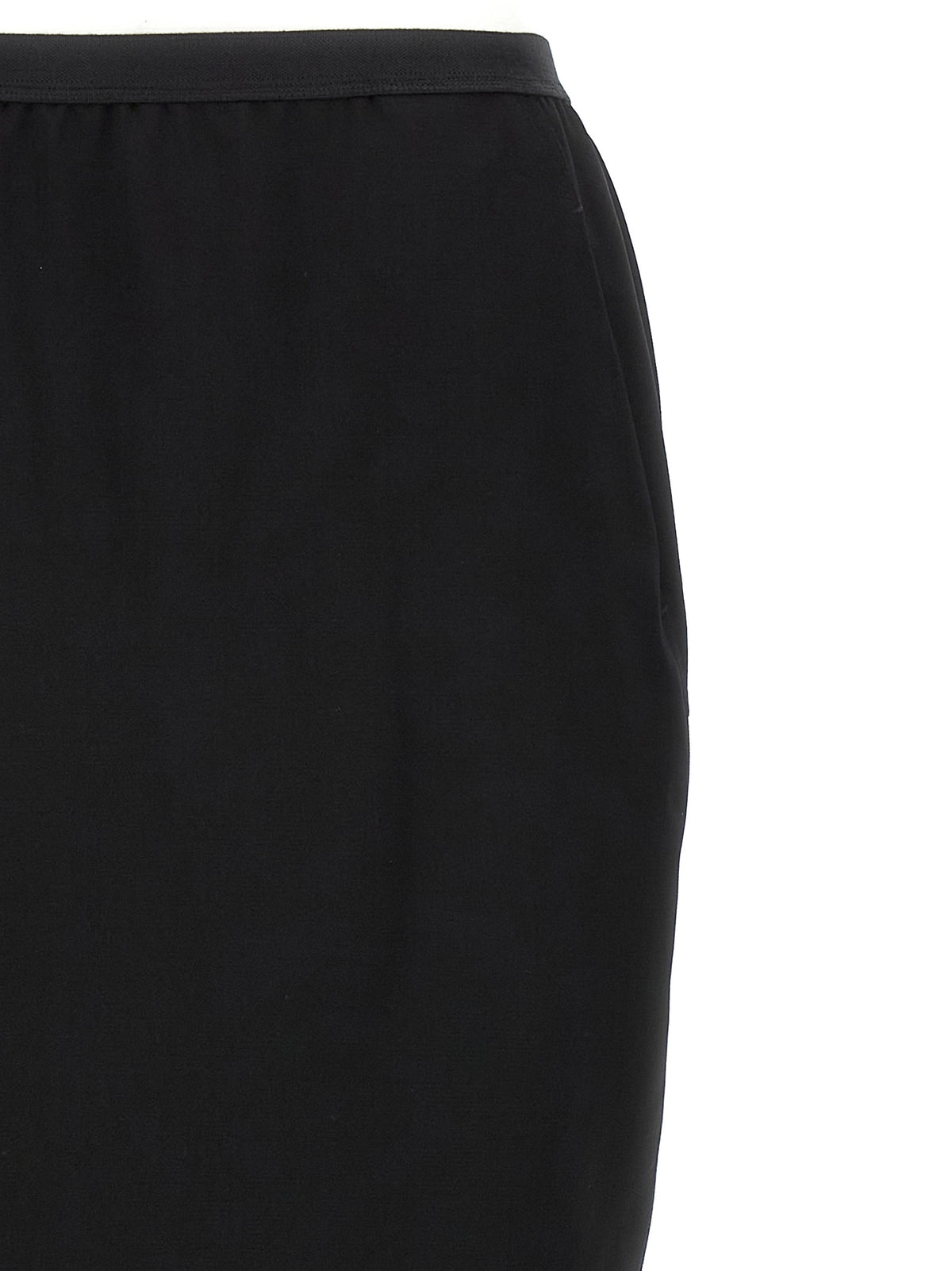 Mini-jupe en laine noire Rick Owens
