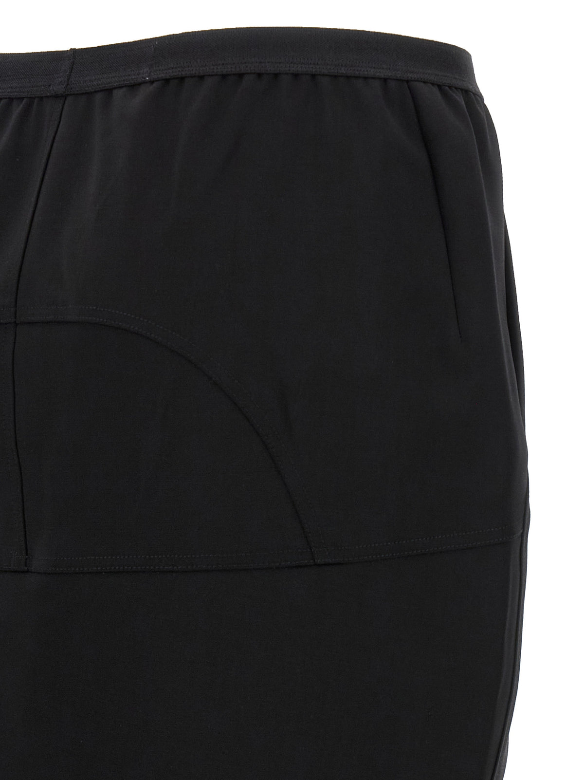 Mini-jupe en laine noire Rick Owens