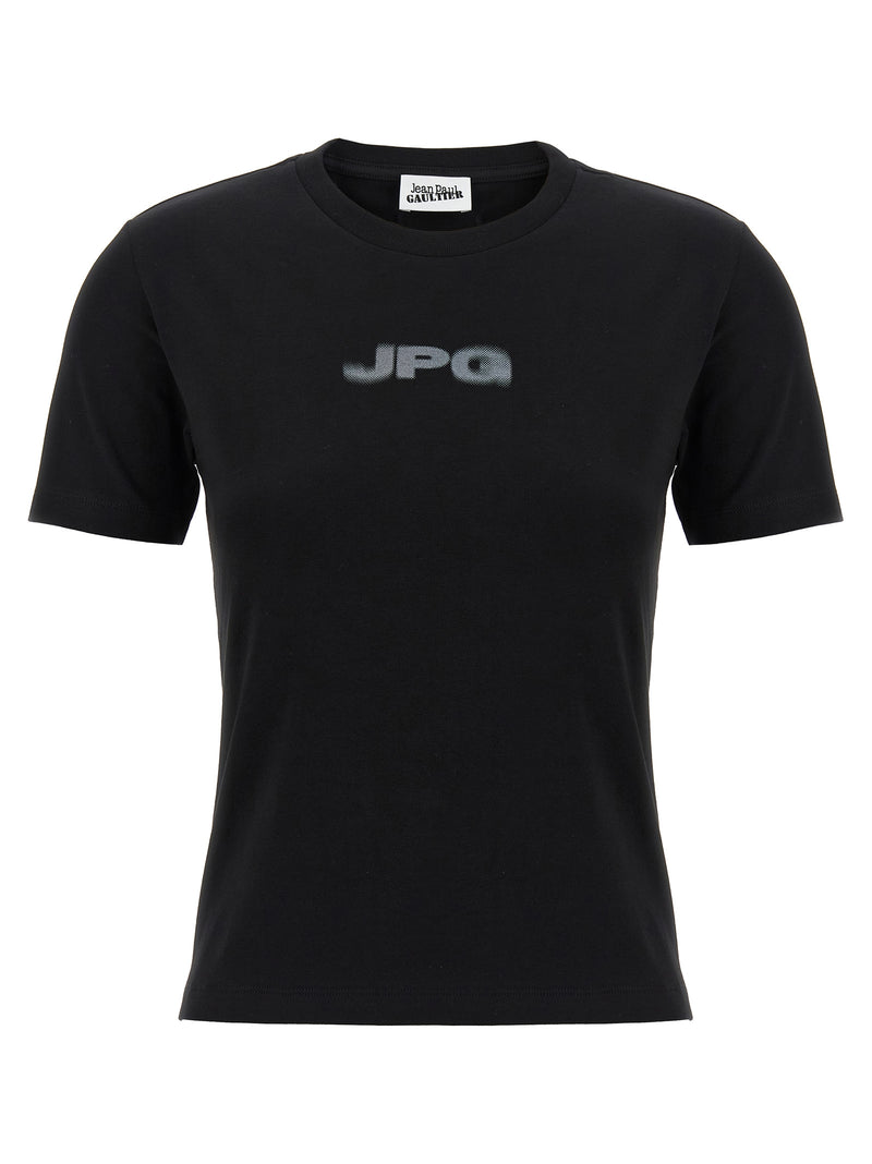 T-shirt noir en coton Jean Paul Gaultier
