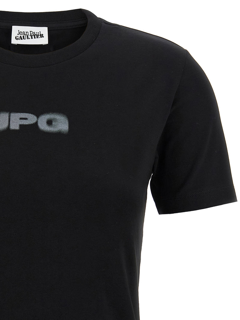 T-shirt noir en coton Jean Paul Gaultier