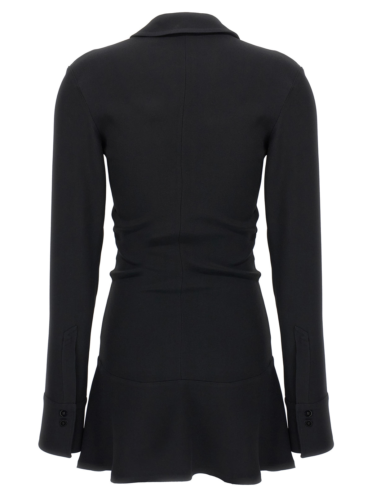 The Attico Black Marabou Short Dress