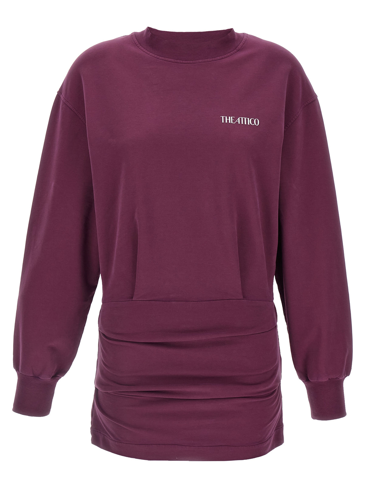 Robe courte The Attico Bordeaux en coton