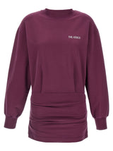 Robe courte The Attico Bordeaux en coton