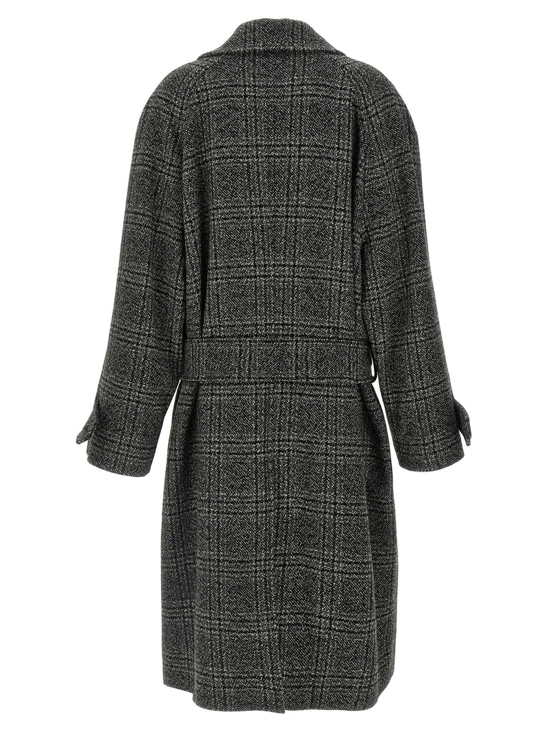 Manteau en laine noire Balenciaga