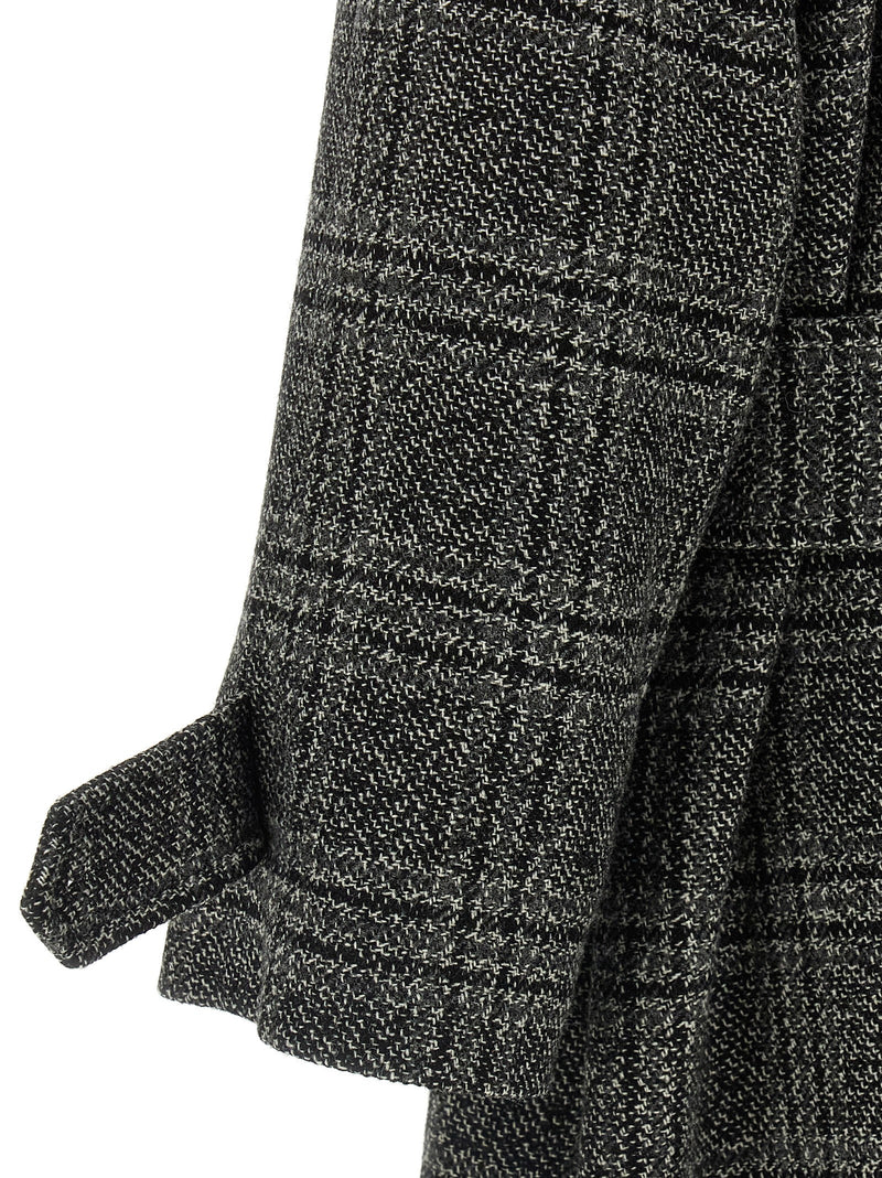 Manteau en laine noire Balenciaga