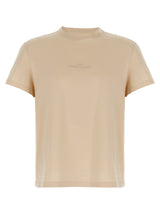 T-shirt en coton beige Maison Margiela