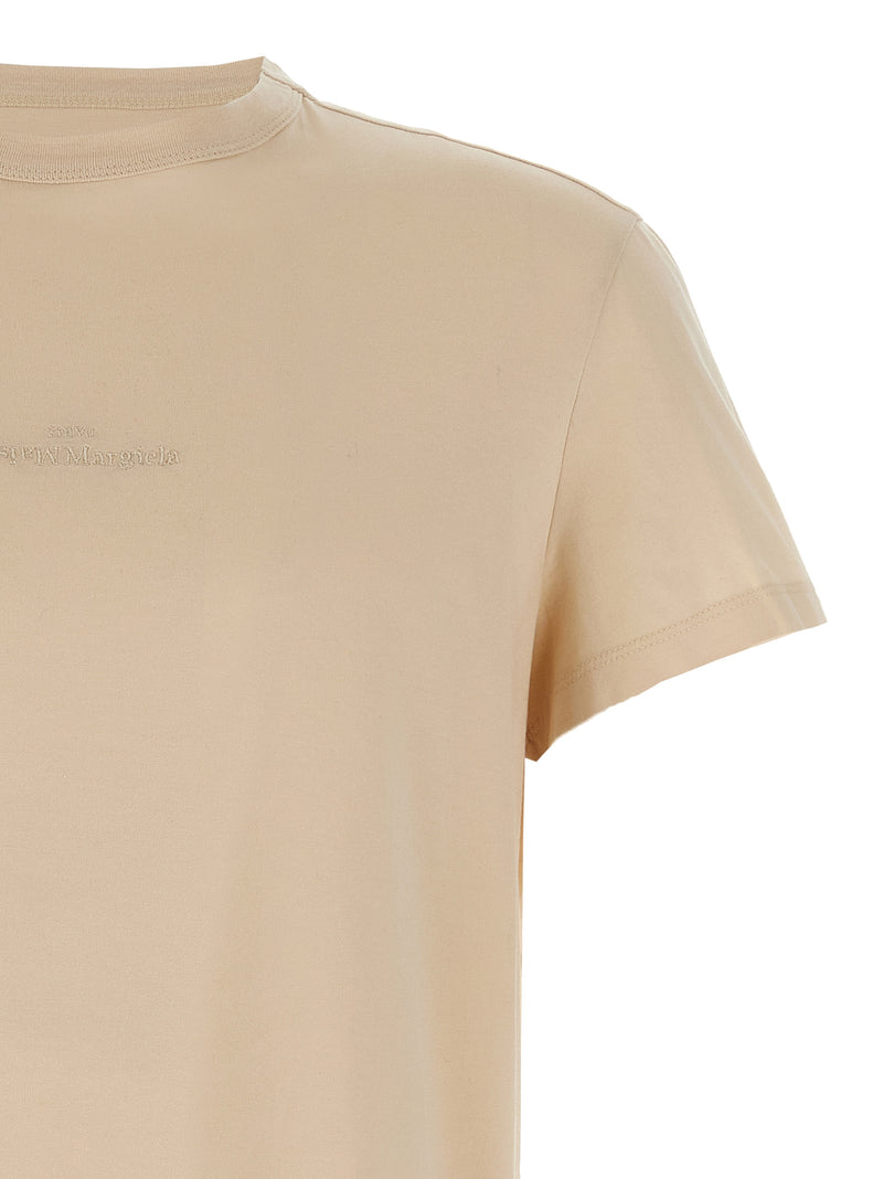 T-shirt en coton beige Maison Margiela
