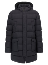 Herno Black Polyamide Coat