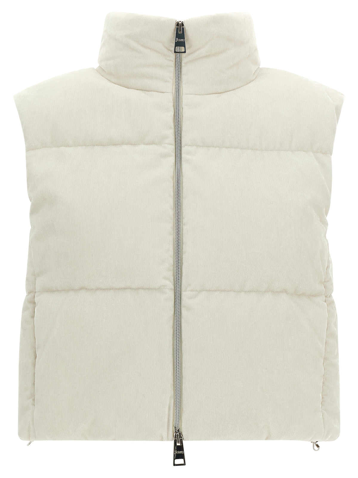 Herno White Viscose Sleeveless Jacket